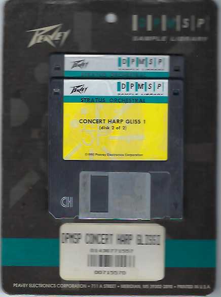 Peavey SP Disk Stratus: Orchestral Concert Harp Gliss 1 2 Disk